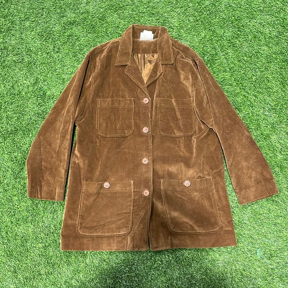 Ladies brown corduroy button up jacket. - Picture 1 of 6